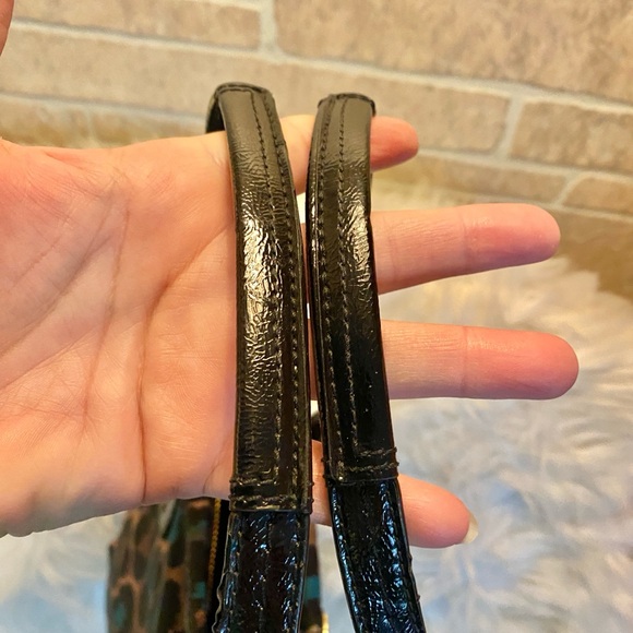 Coach Leopard Print Tote Bag - Black and Brown - Picture 9 of 11